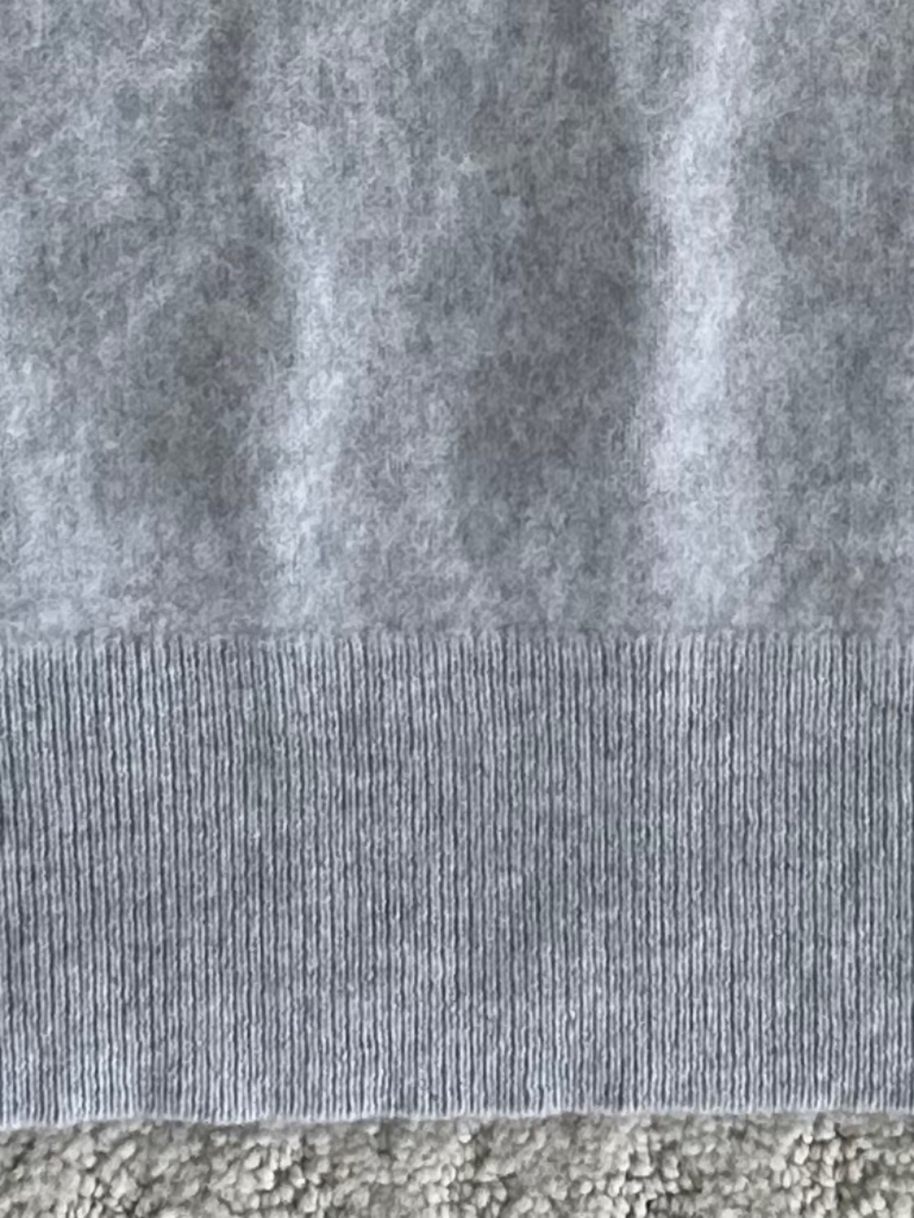 J. Crew Cashmere Shrunken Sweater Tee Heather Gray Med Neutral Minimalist Soft - Picture 4 of 11